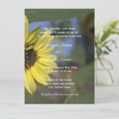 Met zonnebloemen vieren! Zomerbruiloft Kaart (Staand voorkant)