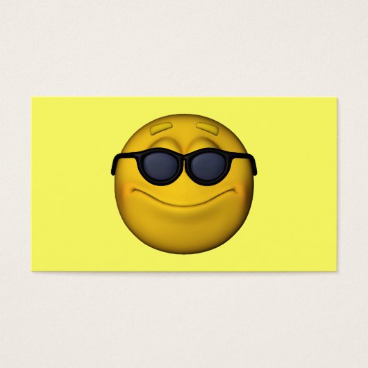 Met zonnebril visitekaartje (Voorkant)
