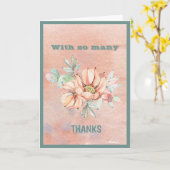 Met zoveel Bedankt Waterverf Cactus Kaart (Gele Bloem)