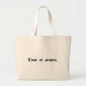 Met zwaard en ploeg. grote tote bag (Voorkant)