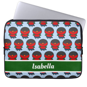met zwarte caps beklede heerlijkheid laptop sleeve