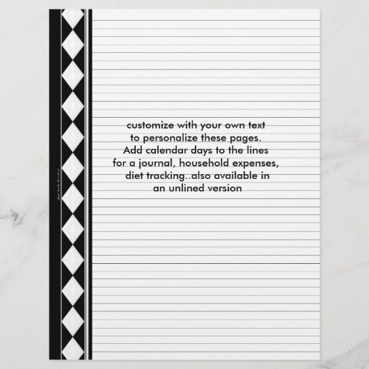 met zwarte diamant beklede pagina's (Voorkant)