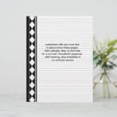 met zwarte diamant beklede pagina's (Staand voorkant)