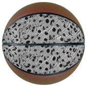 met zwarte stippen basketbal (Voorkant)
