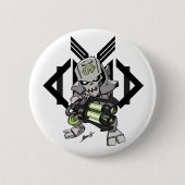 META Cyborg Badge Ronde Button 5,7 Cm (Voorkant)