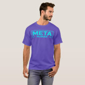 Meta Human Metaverse VR Virtual Reality Speler ret T-shirt (Voorkant volledig)