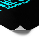 Meta mens Metaverse Vr Virtual Reality Gamer Poster (Hoek)