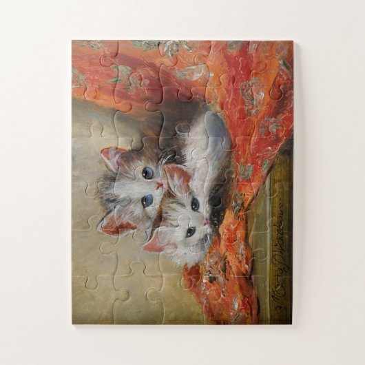  meta Plückebaum's Cute Cat Oil Painting Legpuzzel (Verticaal)