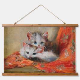  Meta Plückebaum's Cute Kitten Oil Painting Hangend Wandkleed
