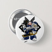 META Warrior Badge Ronde Button 5,7 Cm (Voorkant /achterkant)