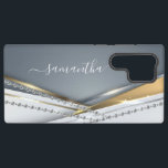 Metaal 3-D-look Calligrafie Gold Monogram Diamond Samsung Galaxy Hoesje<br><div class="desc">Elke glitter of diamanten in ontwerp zijn foto's en gesimuleerd. Dit ontwerp kan worden gepersonaliseerd in het gebied dat wordt geleverd door de foto en/of tekst te wijzigen. Of het kan worden aangepast door te klikken op Deze Sjabloon personaliseren en vervolgens te kiezen voor de klik om verdere opties aan...</div>