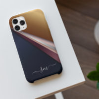 Metaal 3D-Monogram Roze en Goud