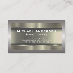 Metaal aan metalen grens visitekaartje
