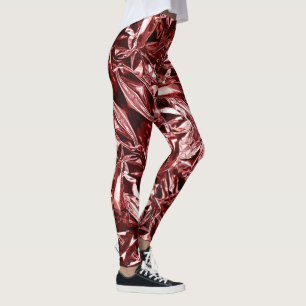 Metaal Abstract 101 Dieproze Leggings
