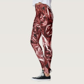 Metaal Abstract 101 Dieproze Leggings (Links)