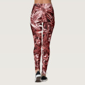 Metaal Abstract 101 Dieproze Leggings (Achterkant)