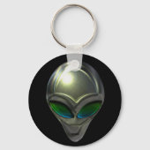 Metaal Alien Head 02 Sleutelhanger (Voorkant)