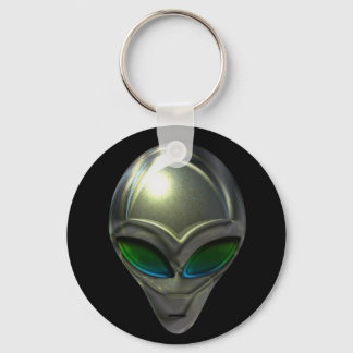 Metaal Alien Head 02 Sleutelhanger