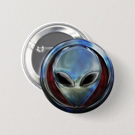 Metaal Alien Head 03 Button (Voorkant /achterkant)