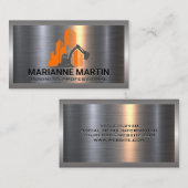 Metaal aluminium | Constructiegebouw Visitekaartje (Voorkant / Achterkant)