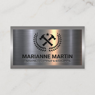 Metaal aluminium Cross Hammer Logo Visitekaartje