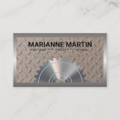 Metaal Aluminium Staal | Industrie Zaag Bedrijf Visitekaartje (Voorkant)