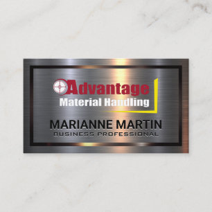 Metaal Aluminium   Voordeel Materiaal Behandeling Visitekaartje