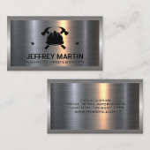 Metaal Aluminium Zilver | Helm en Hamers Visitekaartje (Voorkant / Achterkant)