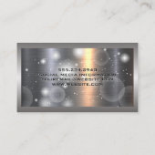 Metaal aluminiumzilver geborsteld | Sparkle Visitekaartje (Achterkant)