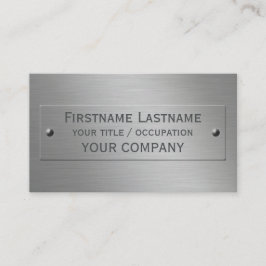 Metaal bekijk aangepaste visitekaartjes