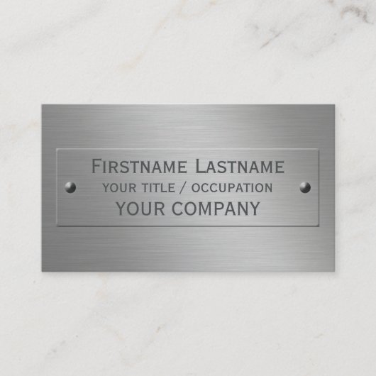 Metaal bekijk aangepaste visitekaartjes (Voorkant)