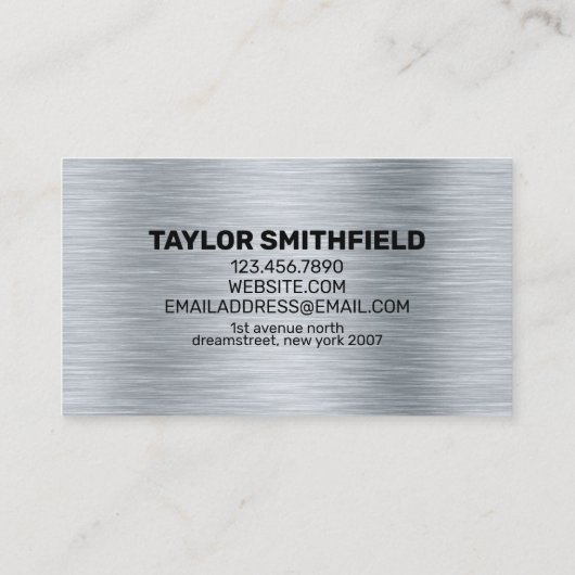 METAAL BEROEPSOPLEIDING VISITEKAARTJE (Achterkant)