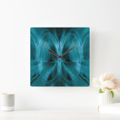 Metaal Blauw Gloei tanden tandarts Klok (Huis)