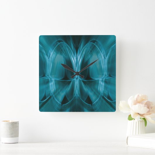 Metaal Blauw Gloei tanden tandarts Klok (Huis)