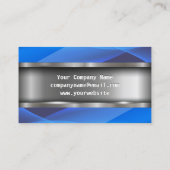 metaal | Blauwe golven Visitekaartje (Achterkant)