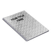 Metaal Bord geborsteld aluminium diamant laptop Notitieboek (Rechterzijde)