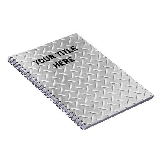 Metaal Bord geborsteld aluminium diamant laptop Notitieboek (Rechterzijde)