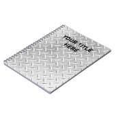 Metaal Bord geborsteld aluminium diamant laptop Notitieboek (Linkerzijde)