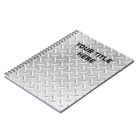 Metaal Bord geborsteld aluminium diamant laptop Notitieboek (Linkerzijde)