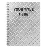 Metaal Bord geborsteld aluminium diamant laptop Notitieboek (Voorkant)