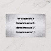 Metaal Bord met schroeven Visitekaartjes (Achterkant)