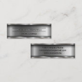 Metaal Borstelig Industrieel Mini Visitekaartje (Voorkant / Achterkant)