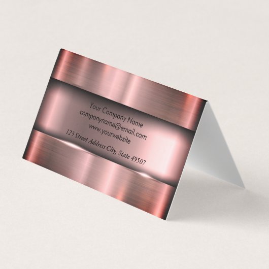 Metaal Borstelig Industrieel Visitekaartje (Achterkant)