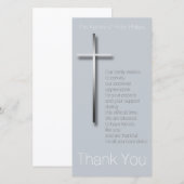 Metaal Christelijk Kruissympathie Bedankt Je hebt  (Voorkant / Achterkant)