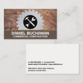 Metaal cirkelzaadblade | Handgereedschap Visitekaartje (Voorkant / Achterkant)