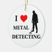 Metaal dat vakantieornament ontdekt keramisch ornament (Links)