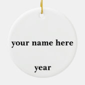 Metaal dat vakantieornament ontdekt keramisch ornament (Achterkant)