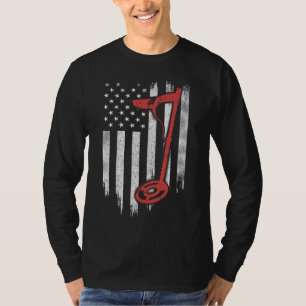 Metaal detecteert Amerikaanse vlag T-shirt