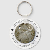 Metaal detecteren cadeau - sleutelketen sleutelhanger (Voorkant)