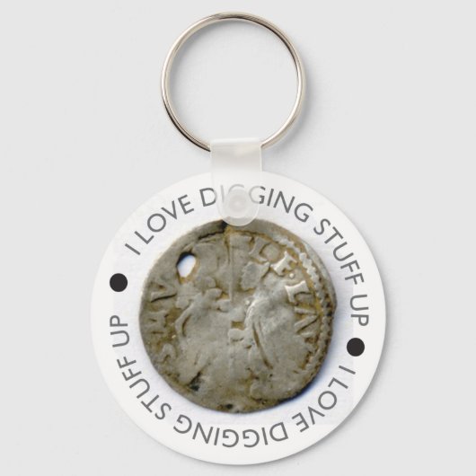 Metaal detecteren cadeau - sleutelketen sleutelhanger (Voorkant)